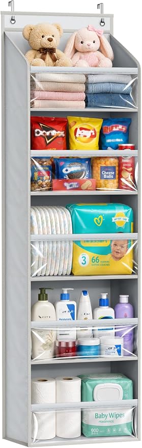 AOODA Over the Door Organizer, Large Capacity Closet Door Hanging Organizer by AOODA