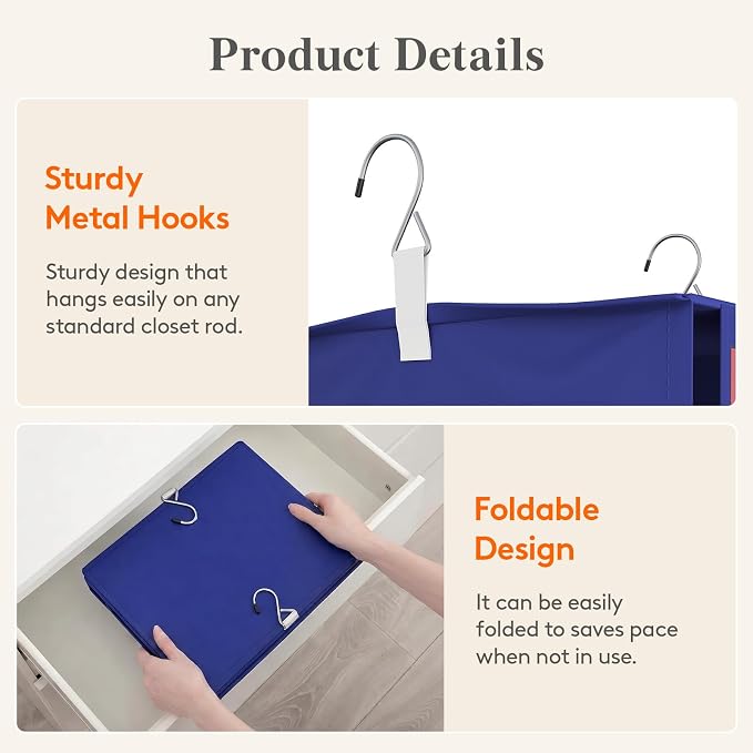 Lifewit 6 Shelf Weekly Hanging Clothes Storage Organizer - Image 8