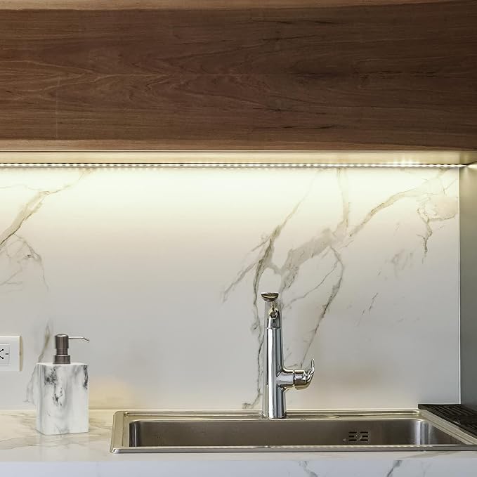 White Marble Style Hand Soap Dispenser, Refillable Liquid Decorative Soap - Image 8