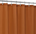 ALYVIA SPRING Waterproof Fabric Shower Curtain or Liner Burnt Orange by ALYVIASPRING