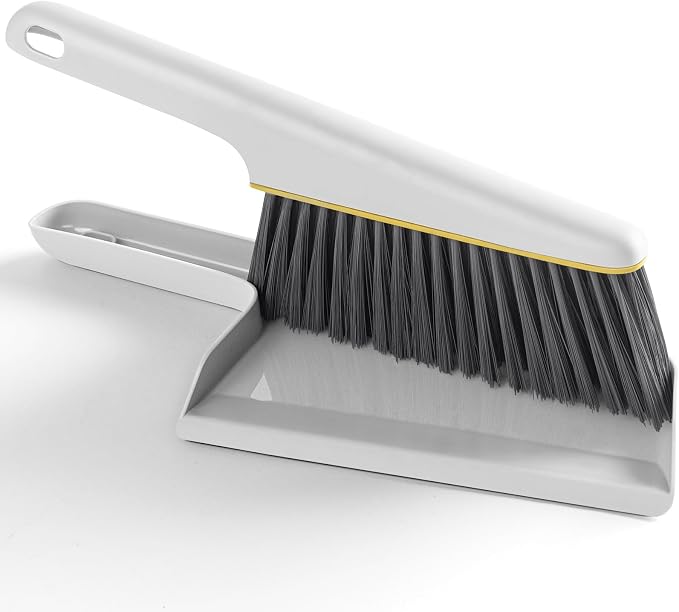 Lumkew Hand Small Broom and Dustpan Set, Compact Handheld Dust- Pan and Brush by Lumkew