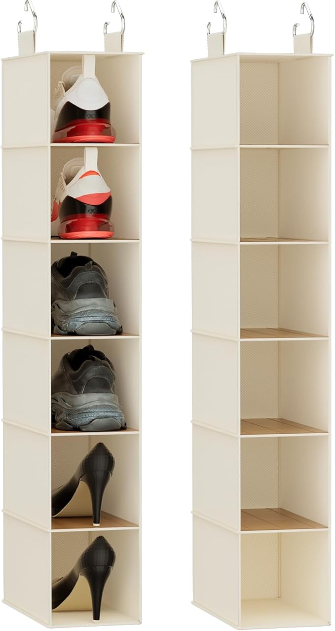 Hanging Closet Shelf Shoe Organizer Set of 2 by VERONLY
