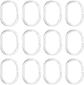 Plastic Shower Curtain Hooks C Shape Shower Curtain Rings by Careyoungs
