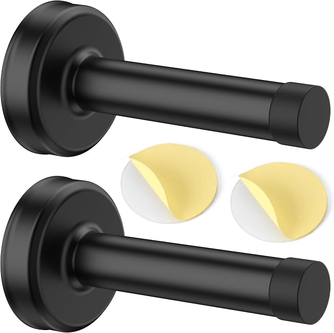 2 Pack Door Stoppers, No Drilling Wall Protection - Image 9
