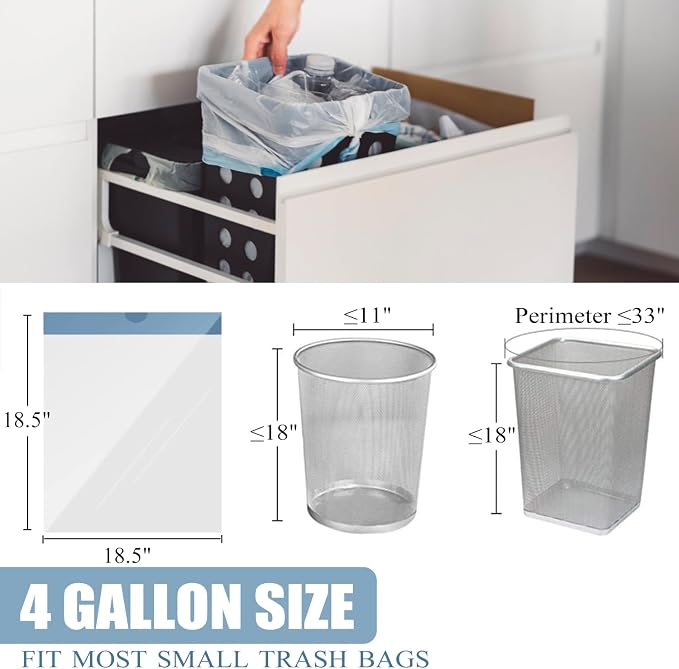 Small Trash Bags 4 Gallon - Image 4