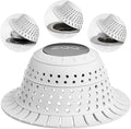 Bathtub Drain Strainer Silicone Bathroom Stopper Fixture Accessories | White by zaa