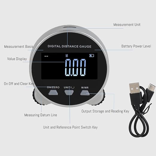 DZ Duozhan Small Digital Wheel Tape Measure LCD Display Inches Other Units - Image 6