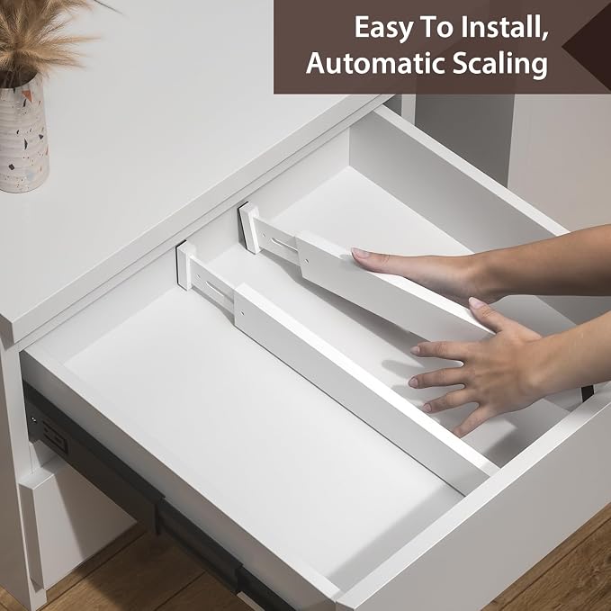 4 PCS Drawer Divider, Expandable Separators - Image 7