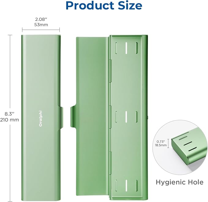 Wider Aluminum Toothbrush Travel Case, Portable Travel Toothbrush Holder - Image 5