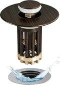 Anlige 3 in 1 Pop Up Bathroom Sink Stopper, Bathroom Sink Drain Strainer by Anlige
