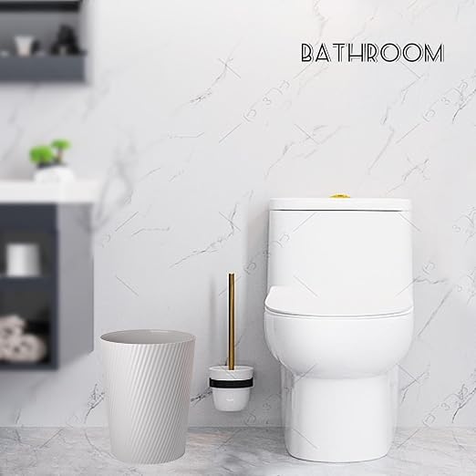 UUJOLY Small Bathroom Trash Can Wastebasket Garbage Can, 2 Pack | Open-Top - Image 5