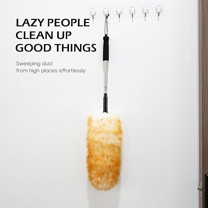 Extendable Cleaning Duster, 66.9Inch Telescoping Feather Dusters - Image 7