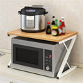 Kitchen Microwave Counter Stand,Expandable 2 Tier Microwave Oven Rack,Kitchen Microwave Counter Top Rack,Metal Toaster Oven Shelf,Space Saving Kitchen Storage Rack,54 * 35 * 34.5cm