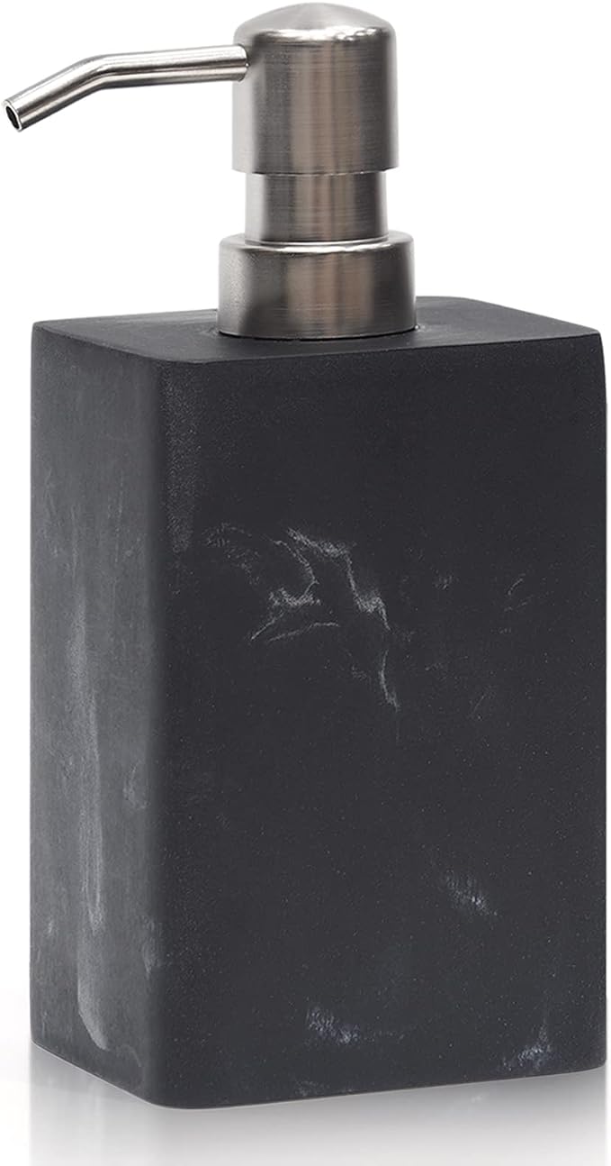 15 Oz Marble Style Resin Soap Dispenser by Suanti