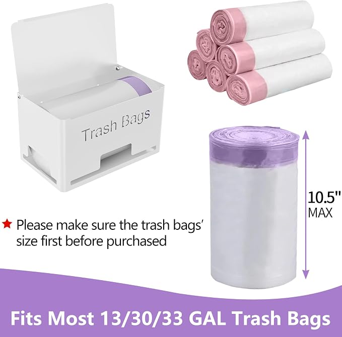 STWWO Extra Large Trash Bag Holder, Garbage Bag Dispenser Holder, Metal Trash - Image 4