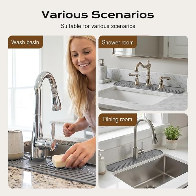 Kitchen Sink Faucet Mat, 2025 New Foldable Faucet Mat - Image 6