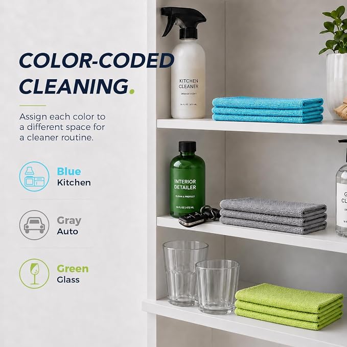 UNIMADE Microfiber Cleaning Cloth, 150 Pack Microfiber Towels - Image 5