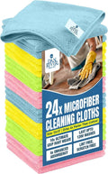 DAN RIVER 24-Pack Microfiber Towels – Ultra Absorbent, Lint-Free & Streak-Free by DanRiver
