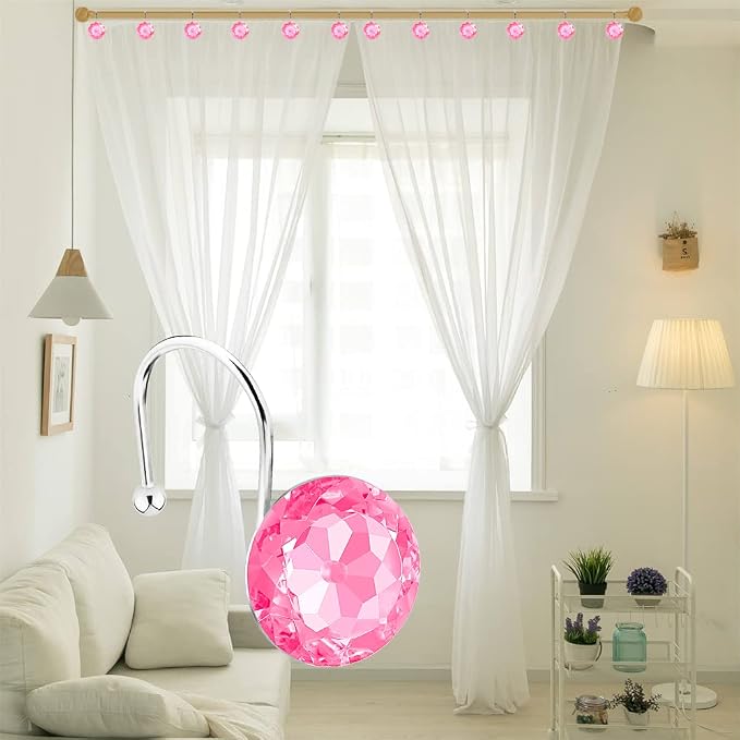 12PCS Stainless Steel Shower Curtain Hooks Rings - Image 5