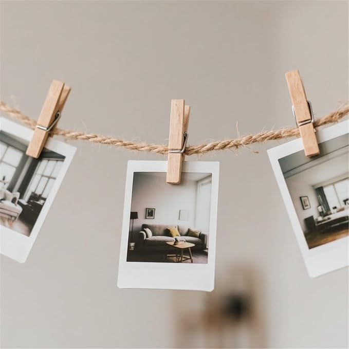 30 PCS Clothes Pins, 2.9 Inch Wooden Clothespins, Heavy Duty Clothes Line Clips - Image 6