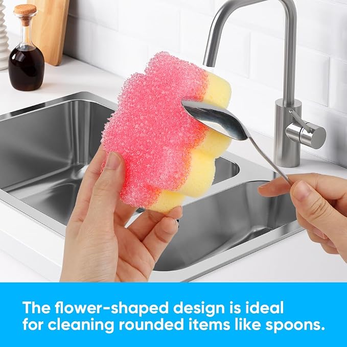 LAUNDRYLUX Scrub Sponge, Dual-Sided Temperature-Responsive Scrubber | - Image 6