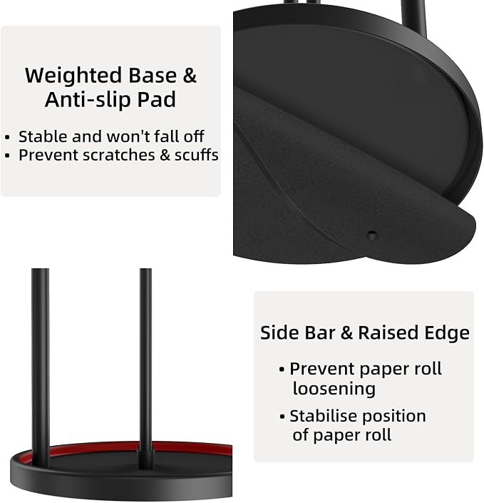 STWWO Paper Towel Holder Countertop - Image 3