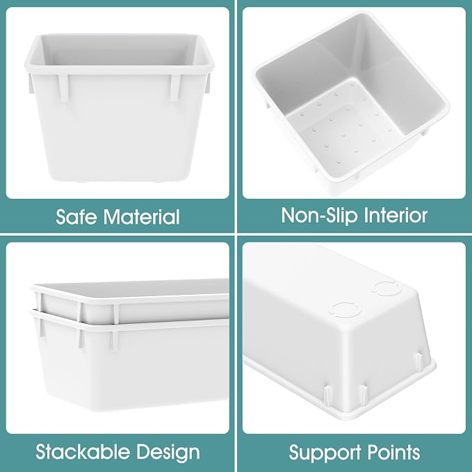 25 PCS Plastic Drawer Organizer Set, Makeup Organizers and Storage Bins | 4 - Image 3