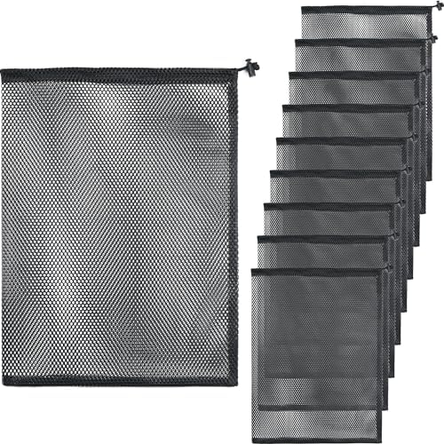 10 Pcs Mesh Drawstring Bag 12" x 16" by BOJITEXS