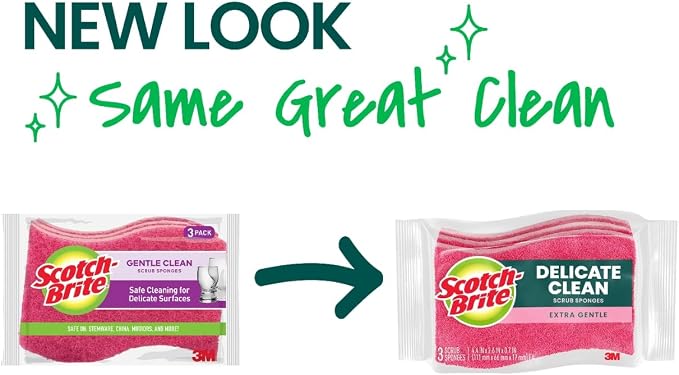 Scotch-Brite Gentle Clean Non-Scratch Scrub Sponge, 24 Nonscratch Kitchen - Image 2
