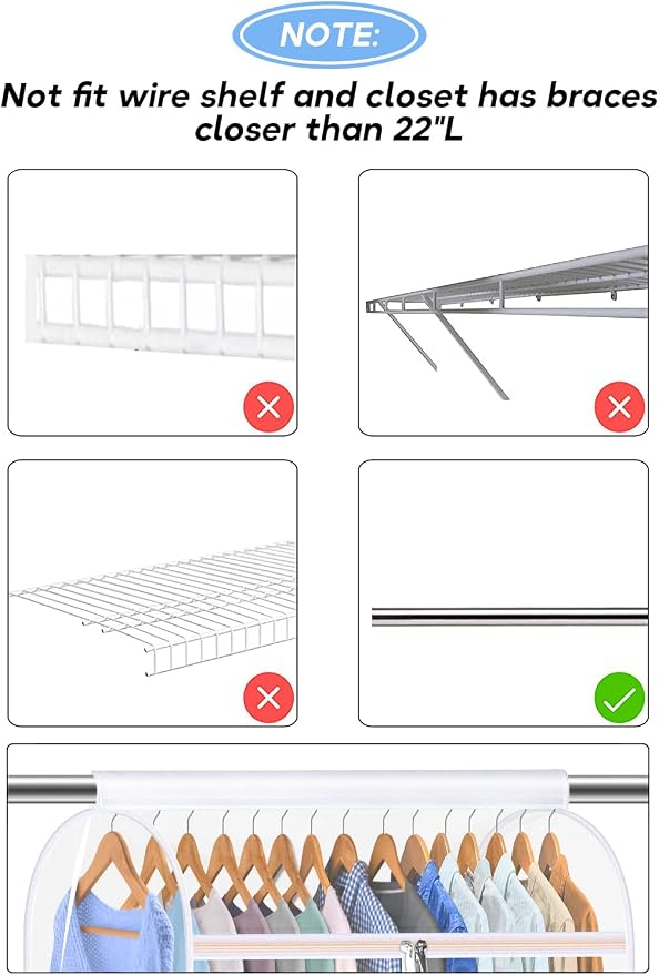 KEETDY 35" Hanging Garment Bags - Image 7
