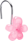 Flower Decorative Shower Curtain Hooks, Glow in The Dark by SIMPLE+CLEVER+HOMES+365
