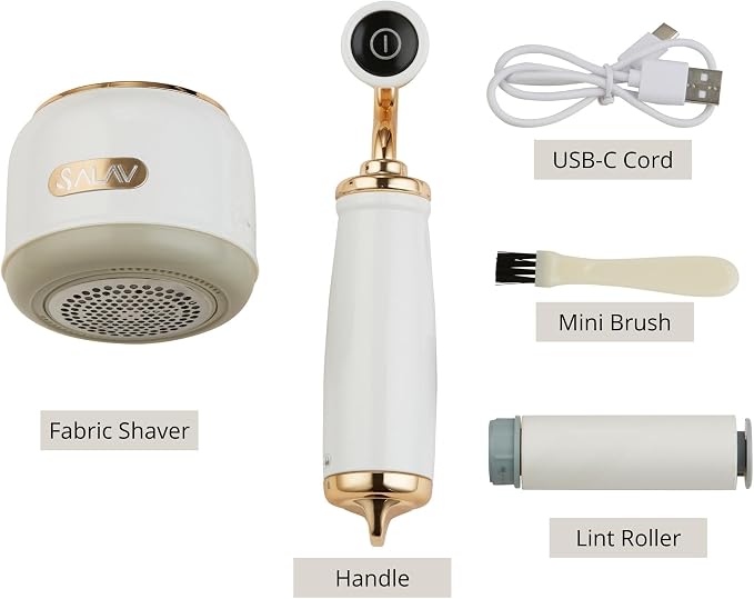 SALAV® Retro Edition Rechargeable Fabric Shaver and Lint Roller - Image 8