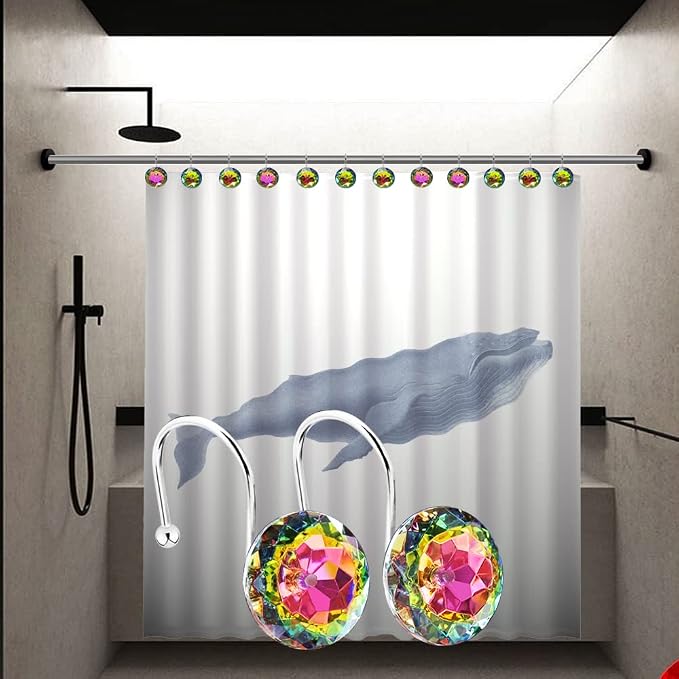 12PCS Stainless Steel Shower Curtain Hooks Rings - Image 7