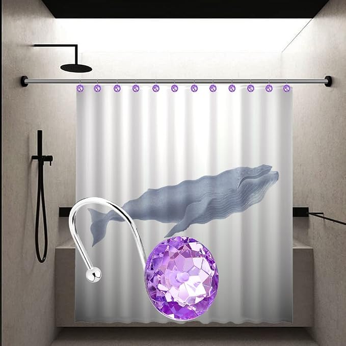 12PCS Stainless Steel Shower Curtain Hooks Rings - Image 5