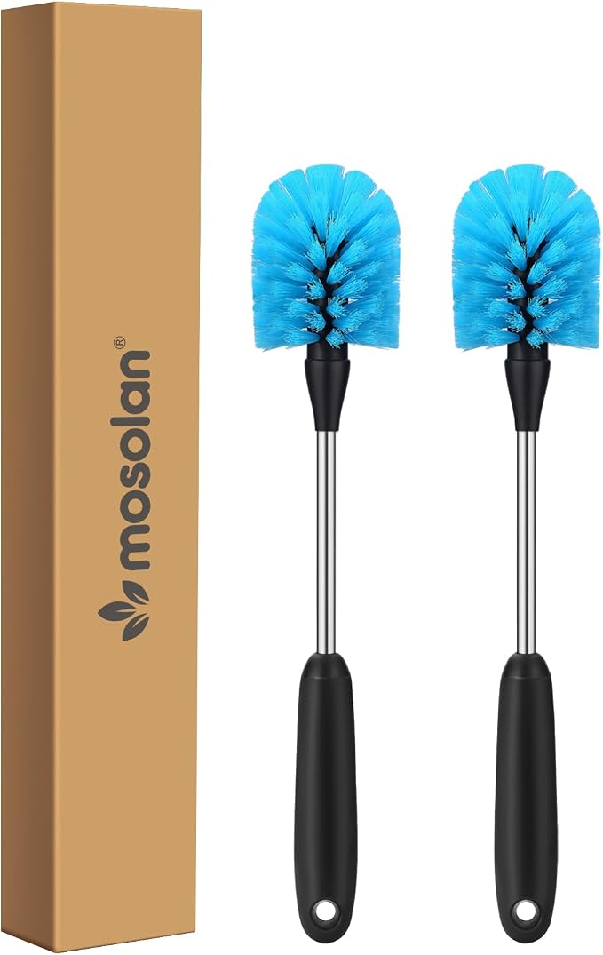 MOSOLAN Stainless Steel Water Bottle Cleaning Scrubbing Brush, 13 in | 2 Pack by mosolan