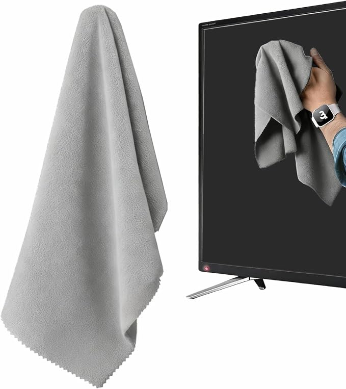 16x16 Inch Extra Large Microfiber Cloth – Streak-Free Cleaning by MUBUY