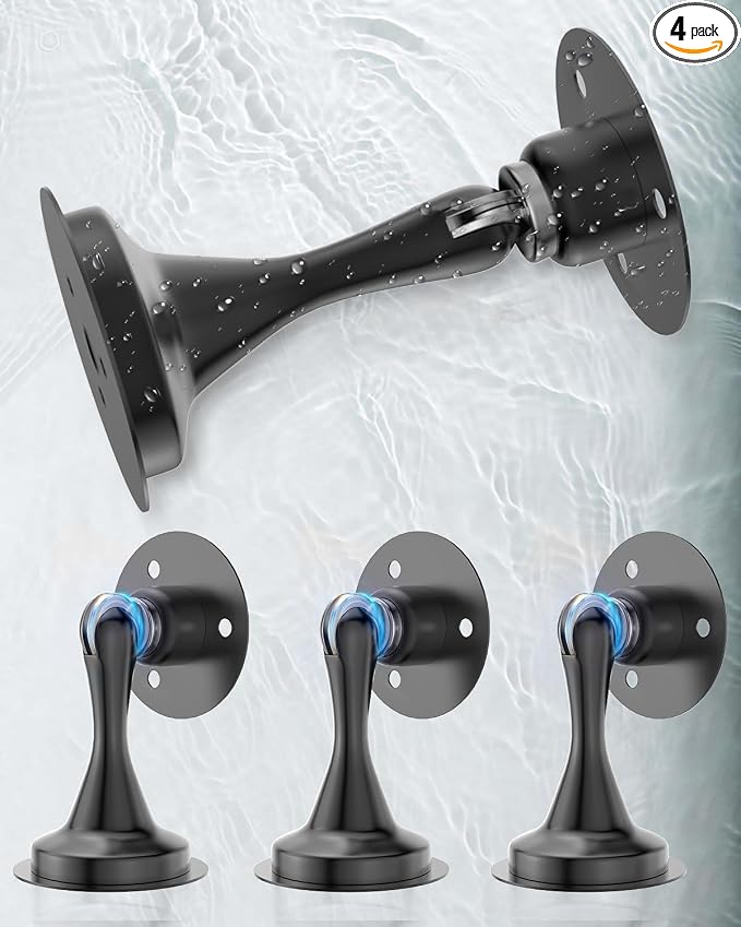 Door Stoppers Magnetic Door Catch 4 Pack Stainless Steel Magnetic Door Stop | by HELEMAN