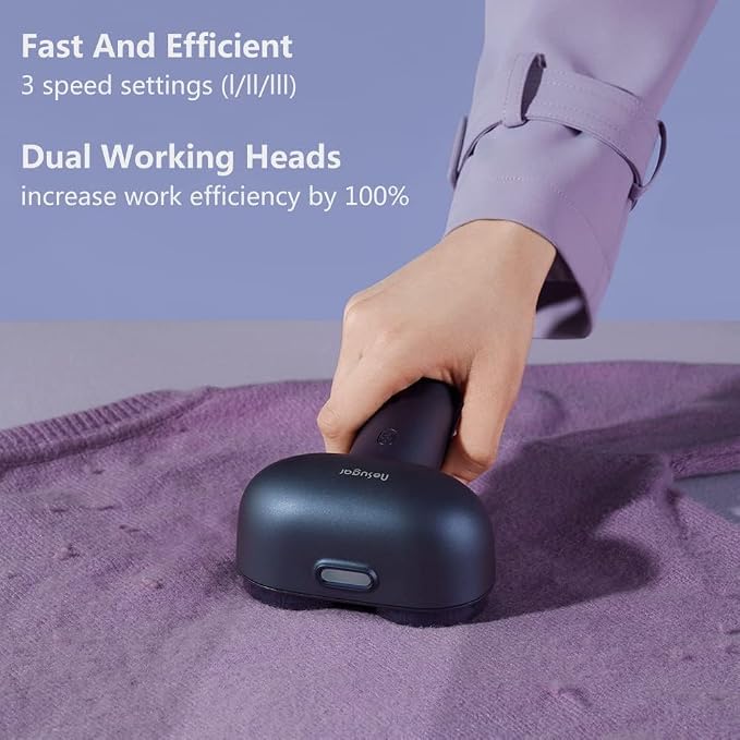 Nesugar Dual-Head Fabric Shaver, Electric Lint Remover - Image 6