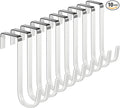 Single Over Door Steel Hooks 10 Pack Fit 1-3/8" Door 5.5" White | Plastic by Mars-Rock