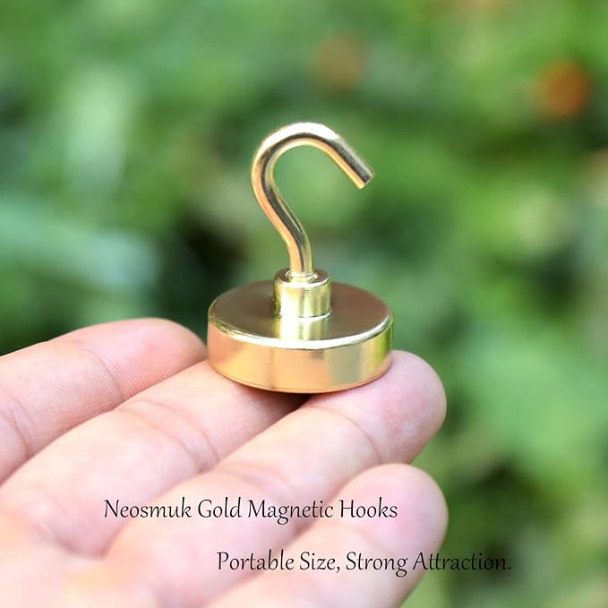 Neosmuk Magnetic Hooks, 85lb Heavy Duty, 10 Pack - Image 2