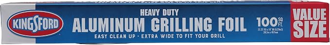 Kingsford Extra Wide Heavy Duty Aluminum Foil Roll, 18 In x 100 Sq Ft | by Kingsford