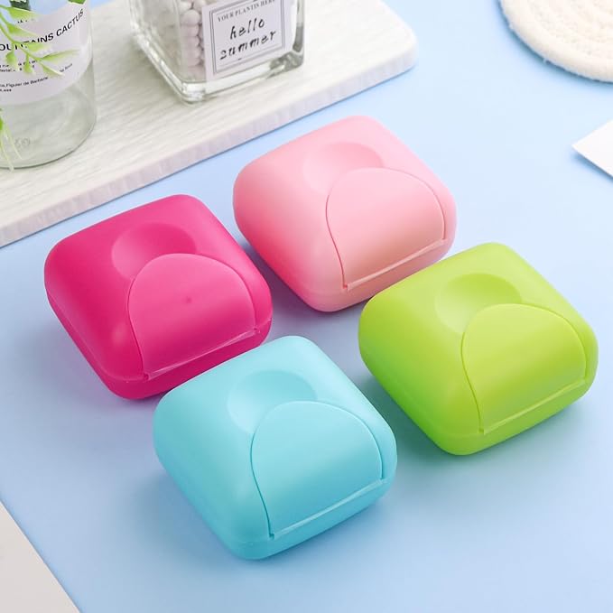 Cosmetic Cotton Pad Holder 4 PCS Plastic Cotton Square Holder - Image 6