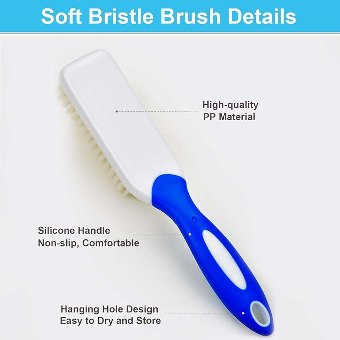 Laundry Scrub Brush Shoes Laundry Stain Brush Soft Bristle Cleaning Brush - Image 2