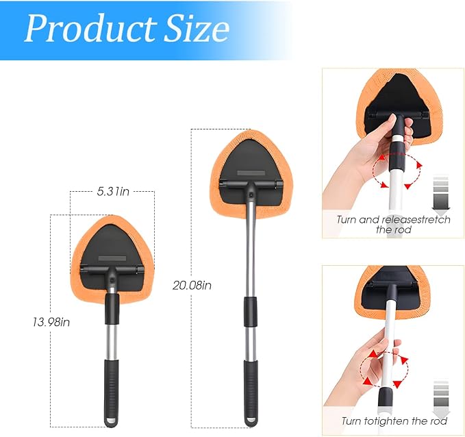 Extendable Car Windshield Cleaning Tool - Image 2