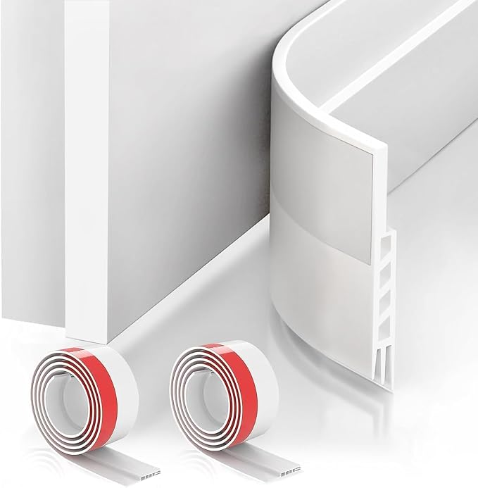 Suptikes 2 Pack Door Draft Stopper，Door Sweep by Suptikes