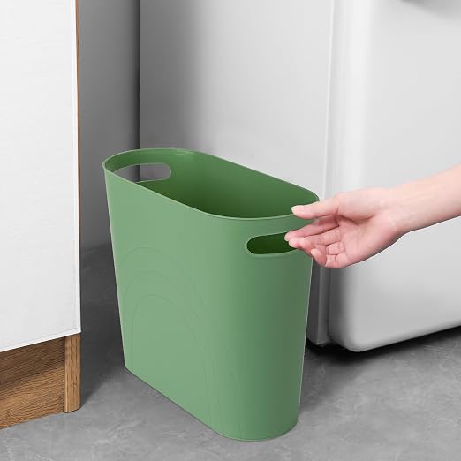 rejomiik Small Bathroom Trash Can, 3.5 Gallon Slim Garbage Can, Office and - Image 4