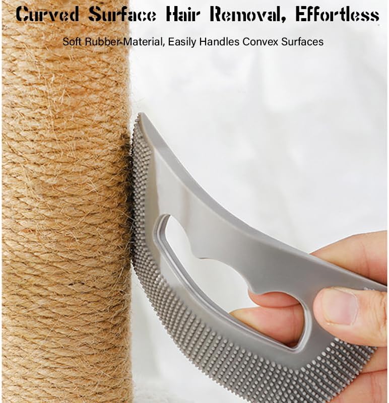 Silicone Pet Hair Remover – 2-Pack Portable Lint & Fur Scraper - Image 4