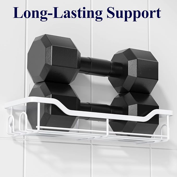 Kitsure Shower Caddy, Adhesive Shower Organizer - Image 5