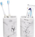 Luxspire Toothbrush Holders, 2 Pack, Marble | Fast Drying, Diatomaceous Earth by Luxspire