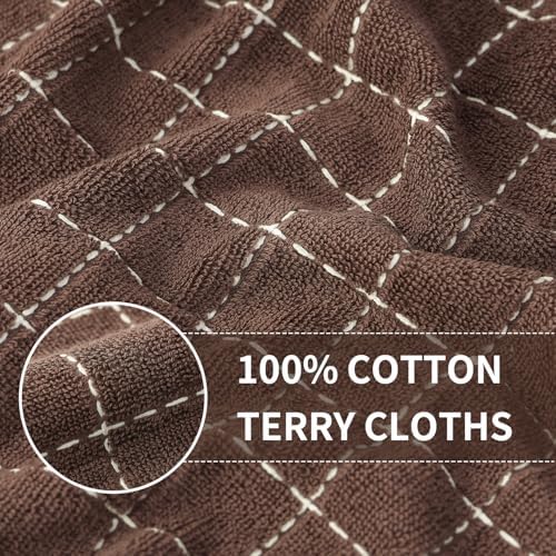 Homaxy 100% Cotton Terry Kitchen Towels, 7 Pack - Image 2